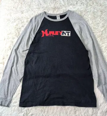 HURLEY 티셔츠 긴팔 래글런 네이비 RECOGNIZE