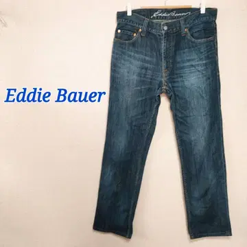 Eddie Bauer 스트레이트 데님 인디고 블루 가을 겨울 코디 남성용