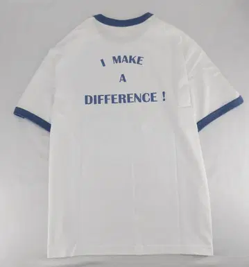 부루코 PRINT RINGER TEE (WHT-SLATE BLUE) L