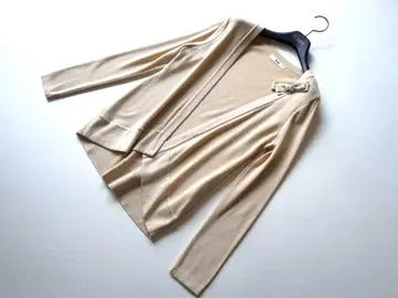Rene 르네 리본 브로치 가디건 베이지