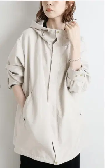 IENA P 타프타 후드 블루종