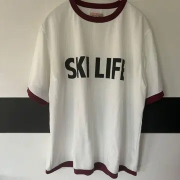 Bogen SKI LIFE 티셔츠 화이트/버건디