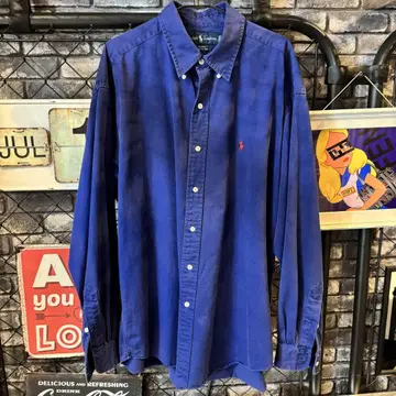 Ralph Lauren Blake 긴팔 셔츠 파랑 L 랄프 로렌
