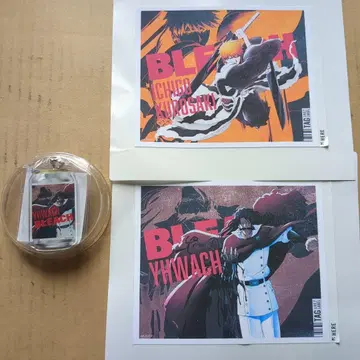 BLEACH 산토리 스티커 2매 아크링 키링 포함