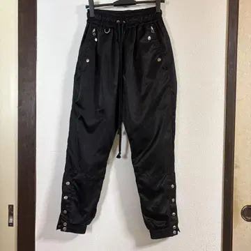 블랙 드로우 스트링 팬츠