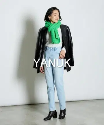 [새상품급] YANUK 하이웨스트 슬림 테이퍼드 데님 팬츠 RUTH