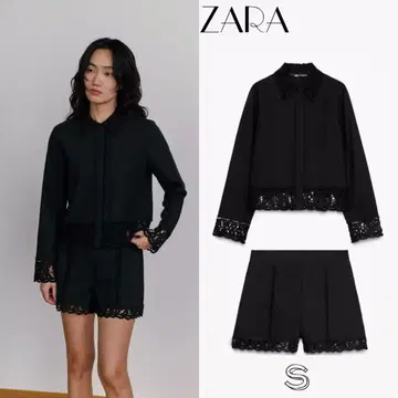 ZARA ZW COLLECTION 크로셰 셔츠 셋업