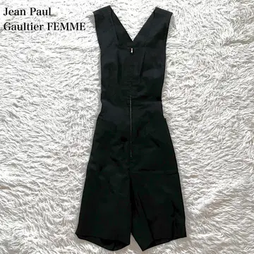 장 폴 고티에 숏 살로펫 올인원 벨트 블랙