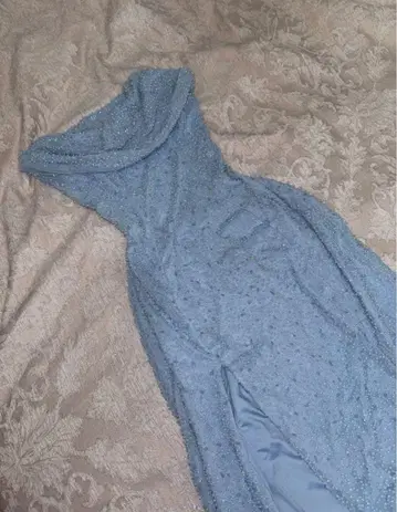 blue maxi dress