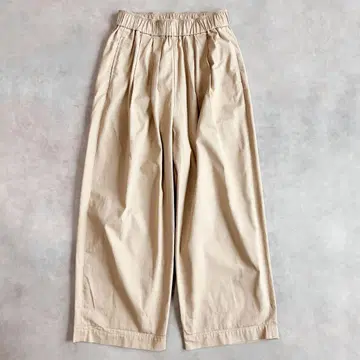 오로네 벌룬 와이드 팬츠 베이지