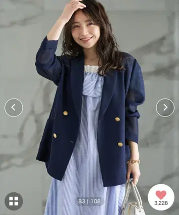 메쉬 메탈 버튼 라이트 자켓 LaboutiqueBonBon