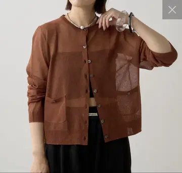 Omekashi 시어 포켓 가디건