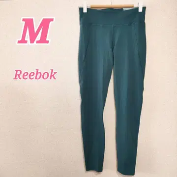 Reebok 리복 M, 워싱 블루 레깅스 팬츠, 요가, 헬스, 스포츠