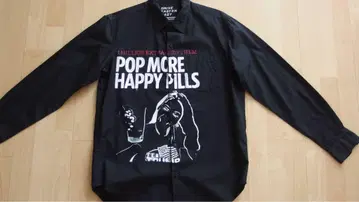 Hysteric Glamour 그래픽 셔츠 블랙
