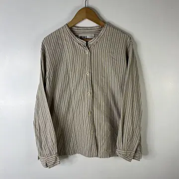 MHL. 마가렛호웰 밴드 카라 셔츠 스트라이프 긴팔