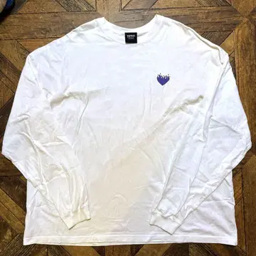 후지이 카제 Fujii Kaze 불타올라 롱티 셔츠 XL 화이트