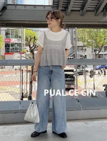 퓨어세신 PUAL CE CIN 니트 플레어 뷔스티에