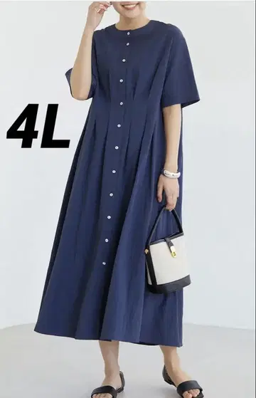 LAVEANGE 허리 턱 원피스 4L