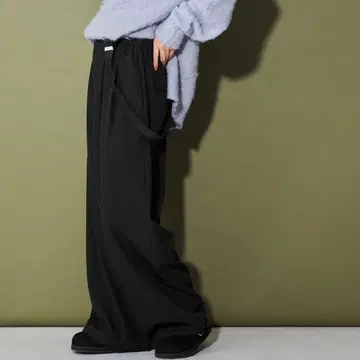 CITEN 서스펜더 와이드 팬츠