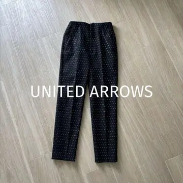 2023 UNITED ARROWS 도트 자카드 슬림 팬츠