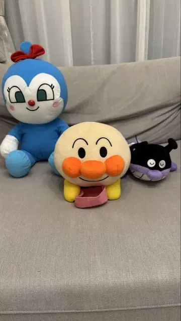 호빵맨 코킨짱 세균맨 봉제 인형 세트