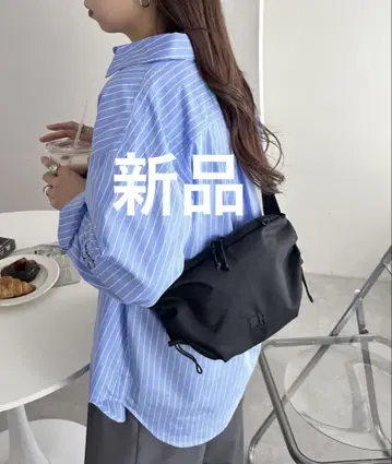 DISCOAT 디스코트 드로 코드 개더 숄더백