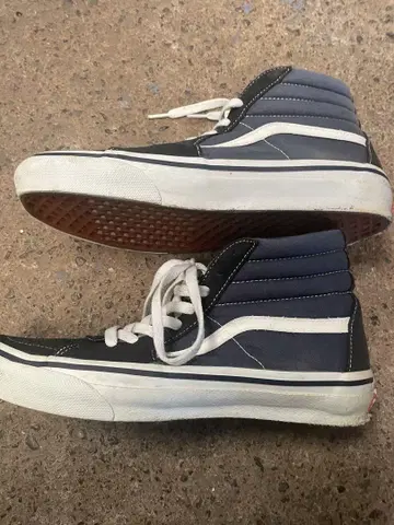 Vans 네이비 하이컷 스니커즈