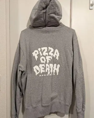 PIZZA OF DEATH 그레이 집업 후드티