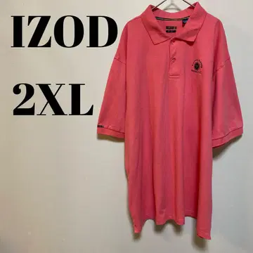 아이조드 IZOD 반팔 피케 셔츠 구제 의류 2XL 핑크
