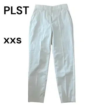 [작은 사이즈] PLST 플라스테 / 린넨 블렌드 스틱 팬츠 화이트