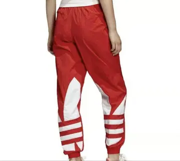 adidas 나일론 빨간색 저지 S 사이즈 팬츠