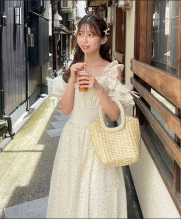 MAJESTIC LEGON 밀푀유 프릴 코르셋 원피스 M