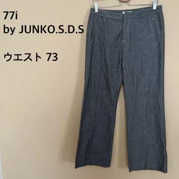 [ 77i by JUNKO.S.D.S ] 스트레이트 팬츠/그레이/심플