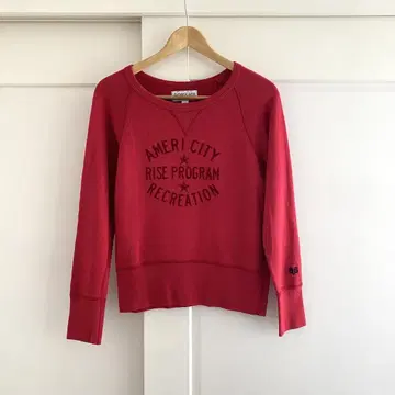 Americana 프린트 맨투맨 DEUXIEME CLASSE 레드