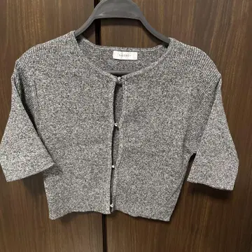 PAGEBOY 반팔 가디건 그레이 계열