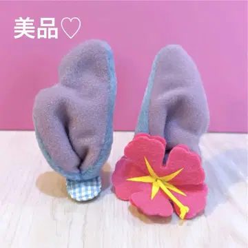 디즈니 스티치 헤어핀 머리핀 하이비스커스 귀 똑딱핀