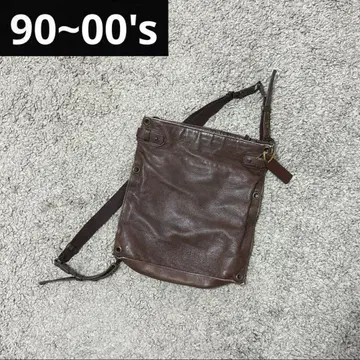 90~00년대 3way 가죽 숄더백 archive y2k 빈티지