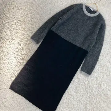 KNOTT 울 원피스 그레이 1 깔끔 내추럴 부드러운 고급