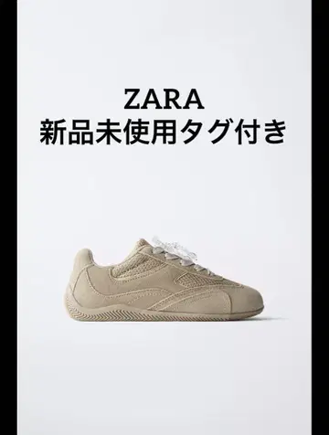 ZARA 택 포함 미사용 새상품 스웨이드 스니커즈 37