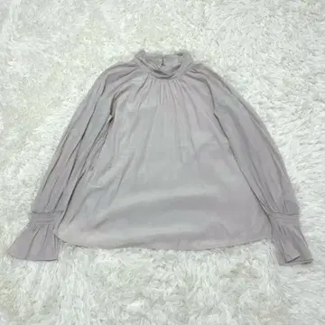 NATURAL BEAUTY BASIC 블라우스 하이넥 드레이프감 소재