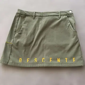 DESCENTE 골프 플리츠 스커트 올리브 그린