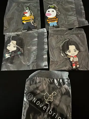 Novelbright 캡슐 러버 마스코트 가챠가챠 5개 세트
