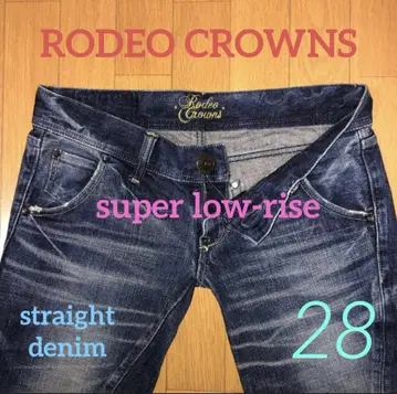 RODEO CROWNS 슈퍼 로우라이즈 스트레이트 28인치