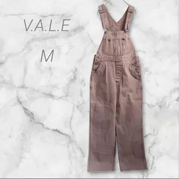 V.A.L.E 오버롤 M 브라운 면 100% 캐주얼