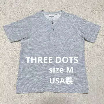 쓰리닷츠 헨리넥 티셔츠 USA 제작 M
