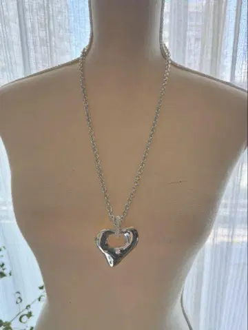 [ CHIEKO+ ] heart stock necklace 하트 목걸이