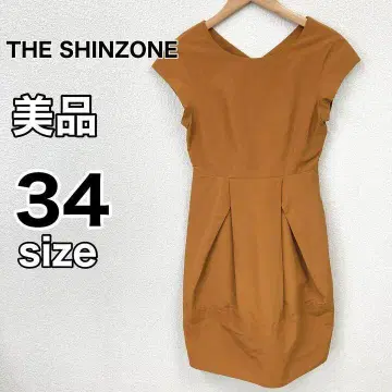 THESHINZON 원피스 미니 원피스 브라운 더신존