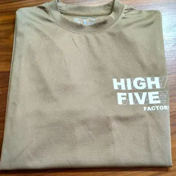 HIGH FIVE FACTORY 브라운 티셔츠 XL 사이즈
