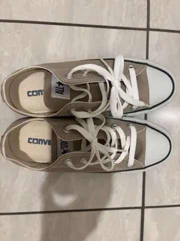 CONVERSE ALL STAR 베이지 스니커즈 US4