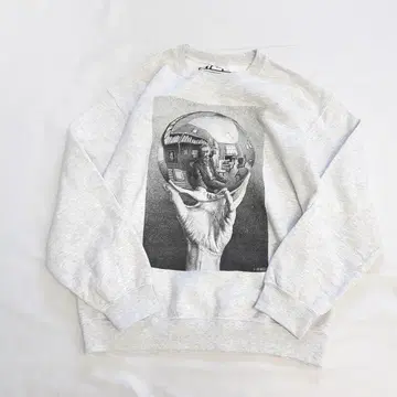 M.C. Escher 크루넥 맨투맨 스웨트 속기모